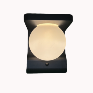 Solar Wall Lamp with Motion Sensor — 3000K Warm White | IP44 | USB-C & Solar Charging